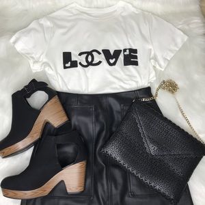 Letter and Figure Graphic Tee